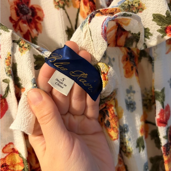 Floral Romper with Ruffles - Picture 11 of 11